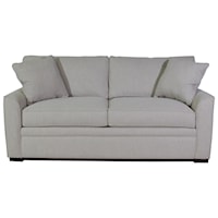 Transitional Full Sofa Sleeper with Pillow Top Mattress
